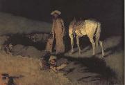 Frederic Remington In From the Night Herd (mk43) France oil painting artist
